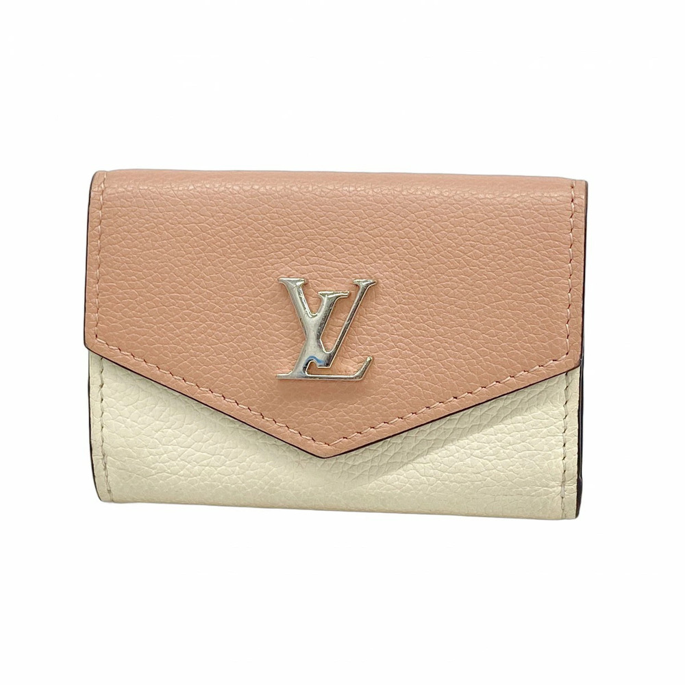 Louis Vuitton Tri fold Wallet Portefeuille Lock Rose Pink Valley Bronmite